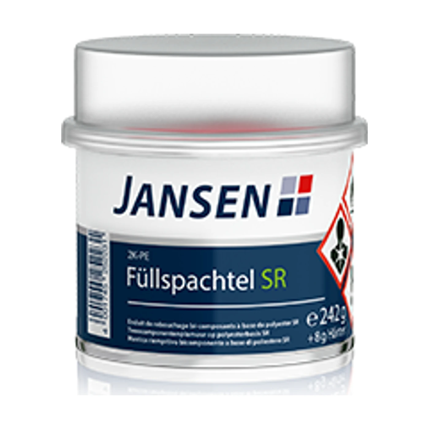 JANSEN 2K-PE Füllspachtel SR Polyester – Packshot Hersteller (Jansen)
