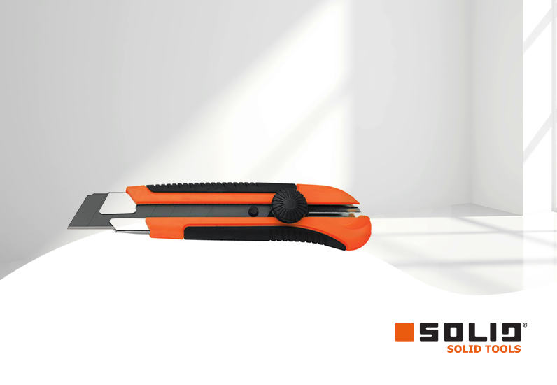 SOLID 25mm Cuttermesser Ergo & Gummi