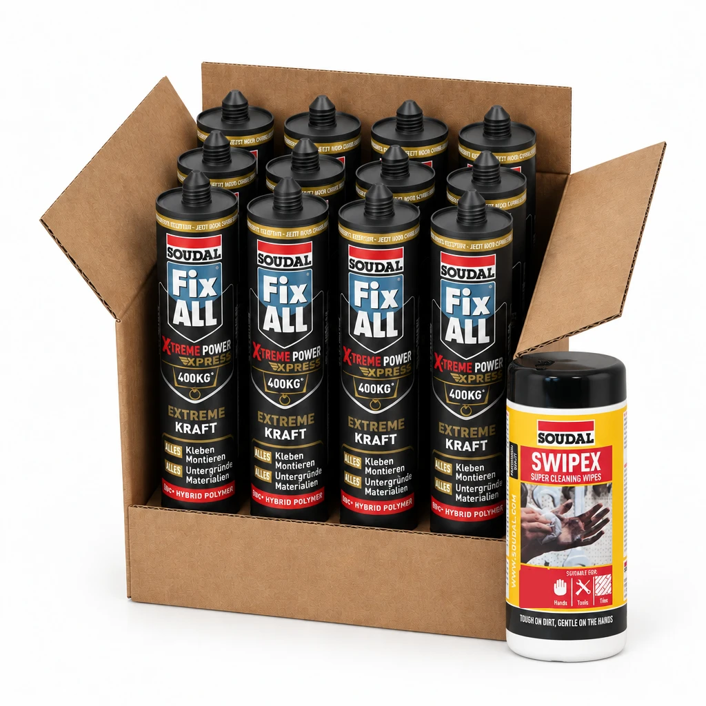 Sparset: 12 Kartuschen Soudal Fix ALL X-Treme Power Express