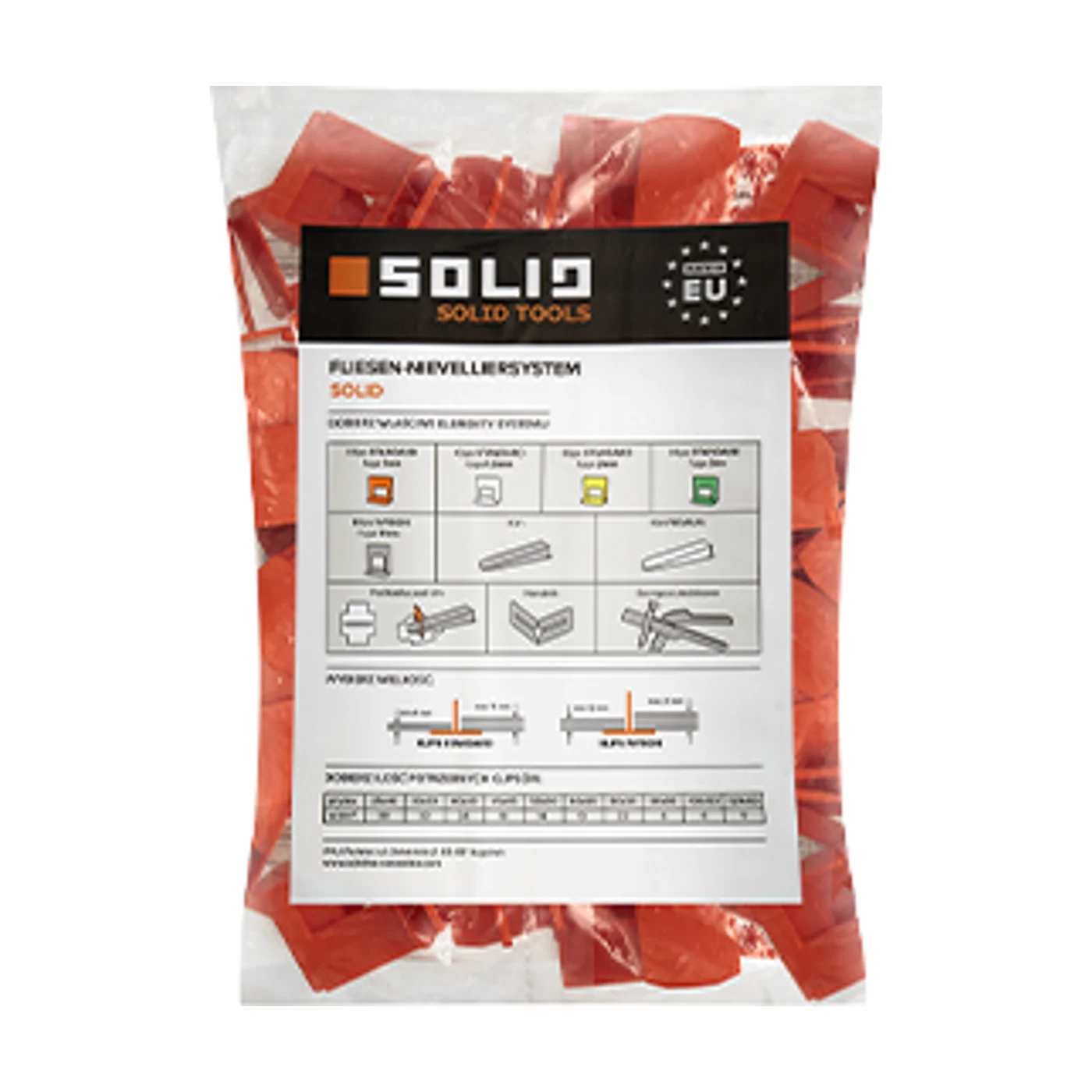 SOLID Nivelliersystem - Zuglaschen 100Stk.
