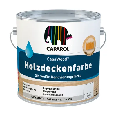 Caparol CapaWood Holzdeckenfarbe weiß